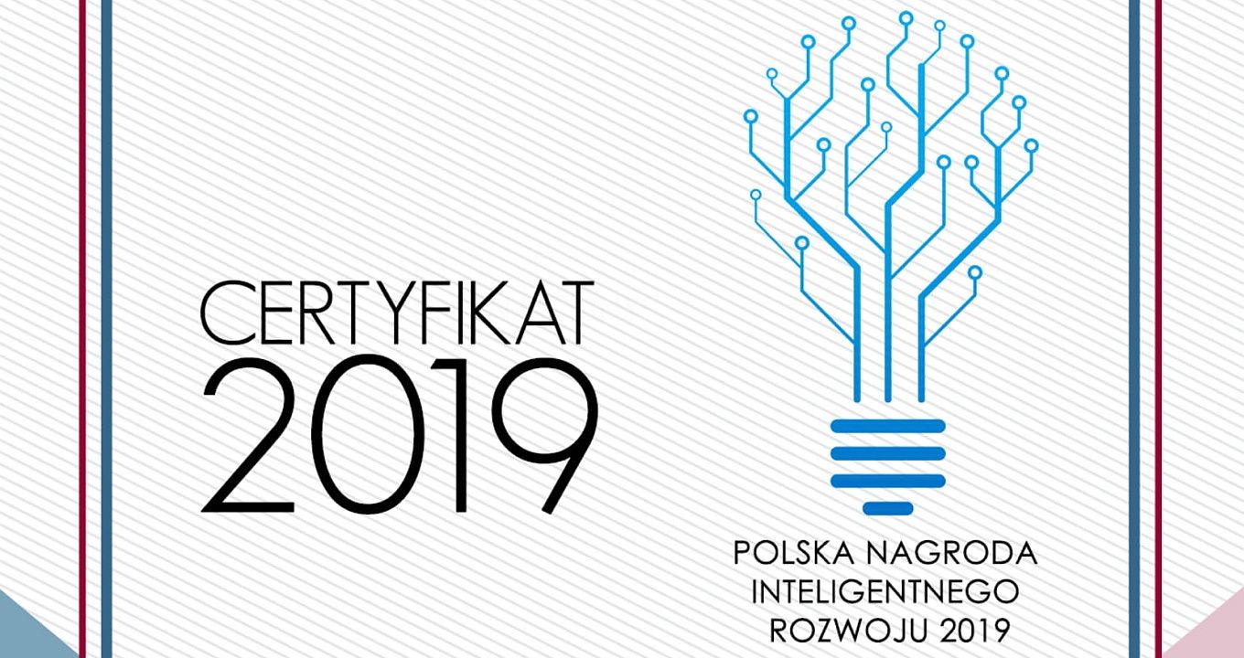 Polska Nagroda Inteligentnego Rozwoju 2019 odebrana!